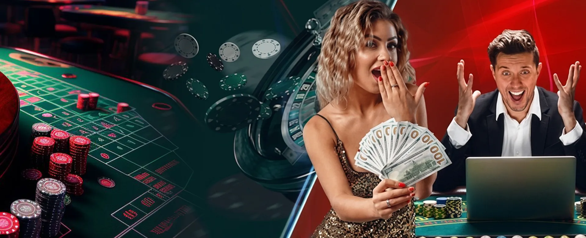 spintime online casino hero image with golden accents